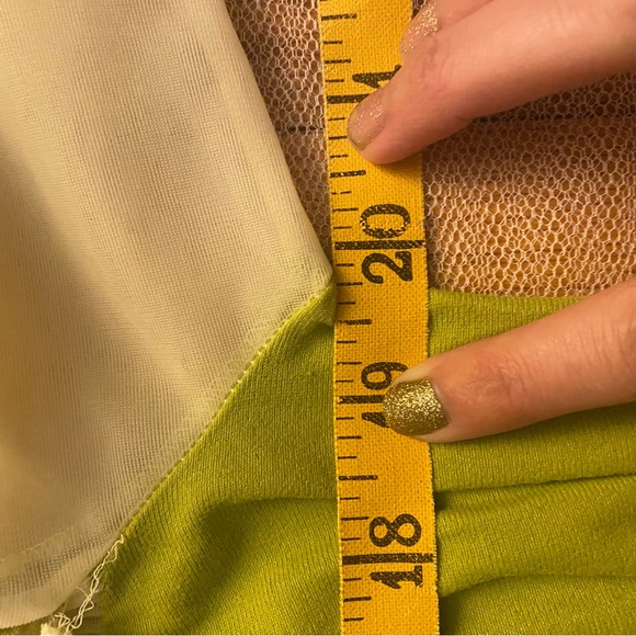 Vintage avocado green cream 3/4 sleeve midi nightgown sleepwear sleep - Picture 13 of 14